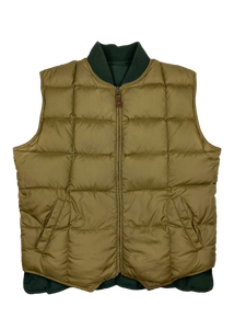 Vintage Reversible Down Padded Vest