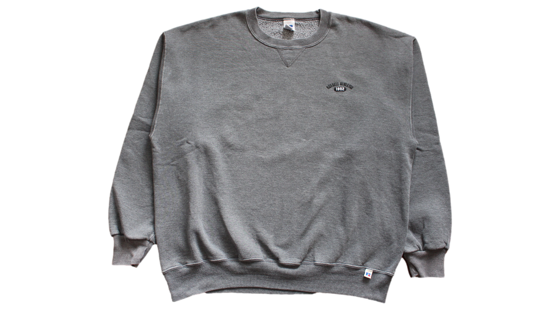 Vintage Charcoal Spellout Russell Crewneck