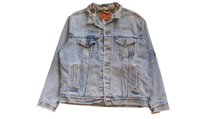 Vintage Distressed Levis Lined Denim Jacket