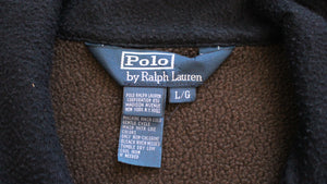 Vintage Polo Ralph Lauren Brown Zip Up Sweater