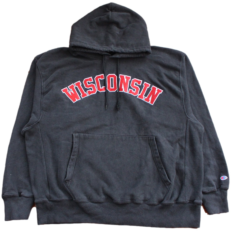 Vintage Wisconsin Champion Reverse Weave Hoodie